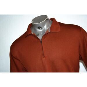 28316 Alpine Design Athletic Shirt 1/4 Zip Camping Hiking Orange Size XL Mens